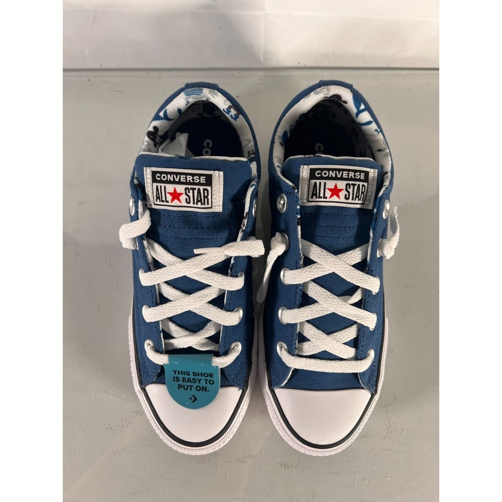 Converse Chuck Taylor All Star Street Easy Slip On Dark Blue White 3 Big‎ Kid